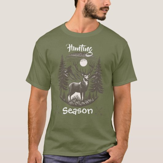 Jagdsaison Natur T-Shirt (Vorderseite)