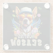 Jagdsaison Ostereier Glasuntersetzer (Rückseite)