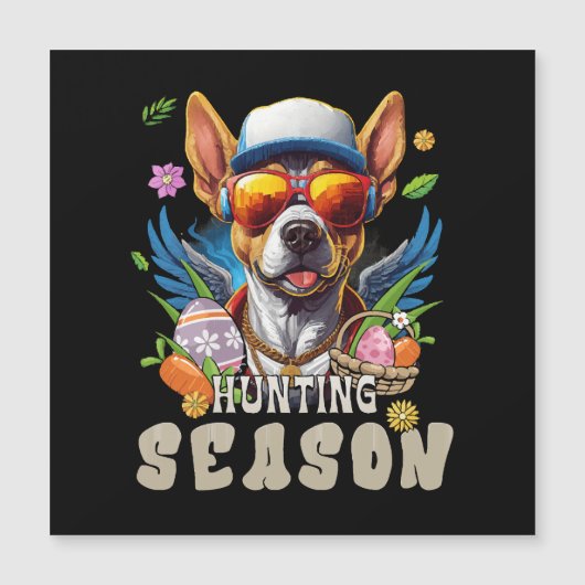 Jagdsaison Ostereier Magnetkarte (Vorderseite)