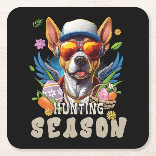 Jagdsaison Ostereier Rechteckiger Pappuntersetzer (Vorderseite)