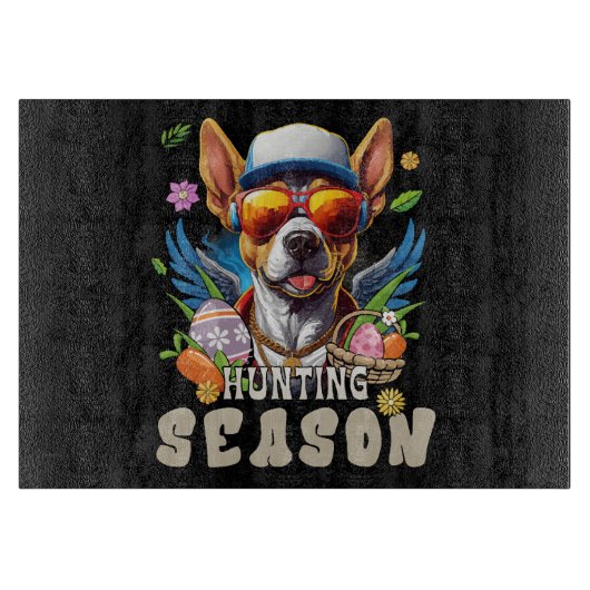 Jagdsaison Ostereier Schneidebrett (Vorderseite)