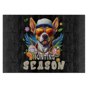 Jagdsaison Reh Ostern Osterei Schneidebrett