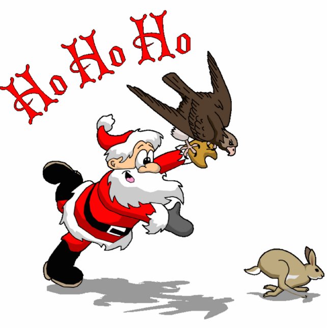 JagdSanta Fotoskulptur Ornament (Vorne)