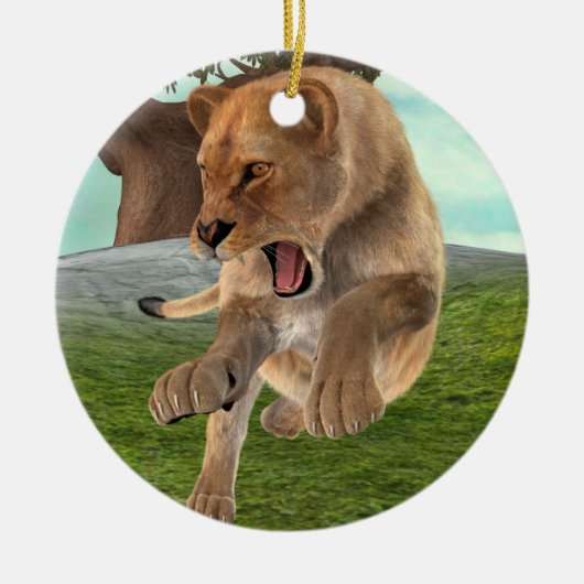 Jagdschlösser Keramik Ornament (Vorne)