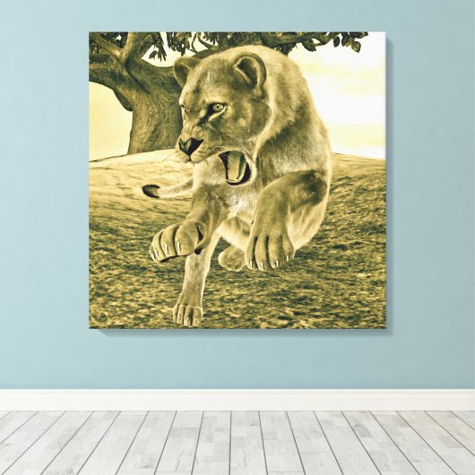 Jagdschlösser Leinwanddruck (Insitu (Holzboden))