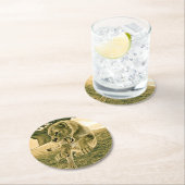 Jagdschlösser Runder Pappuntersetzer (Vor Ort)