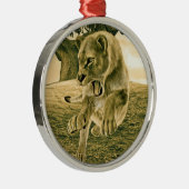 Jagdschlösser Silbernes Ornament (Rechts)