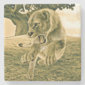 Jagdschlösser Steinuntersetzer (Vorderseite)