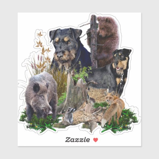 Jagdschrecker Apache / Renbrad. Aufkleber (Blatt)