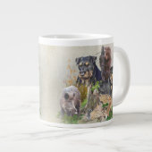 Jagdschrecker Apache / Renbrad. Aufkleber Tasse (Vorderseite Rechts)