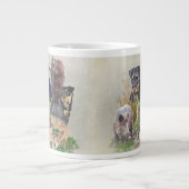 Jagdschrecker Apache / Renbrad. Aufkleber Tasse (Vorderseite)