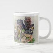Jagdschrecker Apache / Renbrad. Aufkleber Tasse (Rechts)
