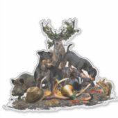 Jagdschrecker, Deutscher Jagdterrier Aufkleber (Vorderseite)