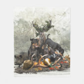 Jagdschrecker, Deutscher Jagdterrier Fleecedecke (Vorderseite)