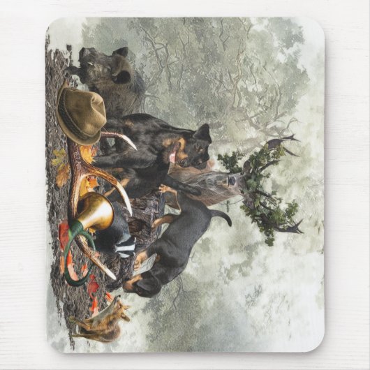 Jagdschrecker, Deutscher Jagdterrier Mousepad (Vorne)