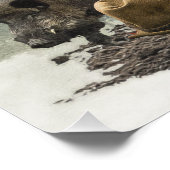 Jagdschrecker, Deutscher Jagdterrier Poster (Ecke)