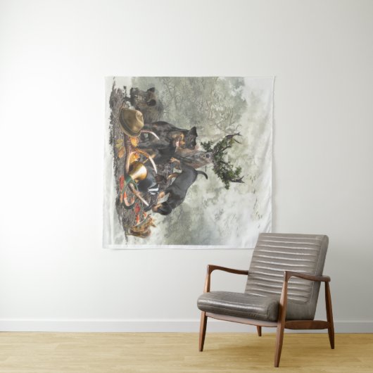 Jagdschrecker, Deutscher Jagdterrier Wandteppich (Beispiel (Horizontal))