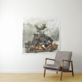 Jagdschrecker, Deutscher Jagdterrier Wandteppich (Beispiel)