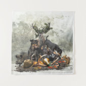 Jagdschrecker, Deutscher Jagdterrier Wandteppich (Vorderseite)