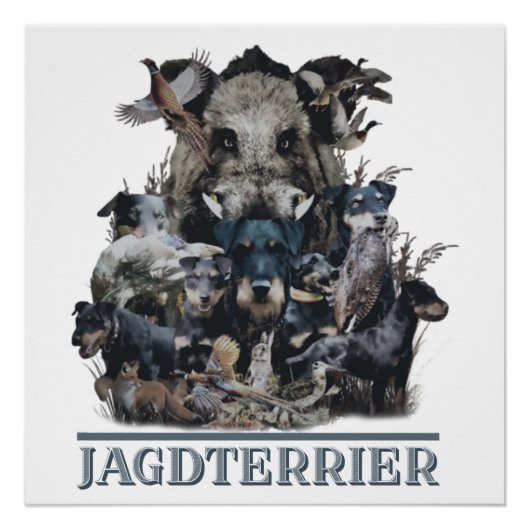 Jagdschrecker, deutsches Jagdterfinder-Poster Poster (Vorderseite)