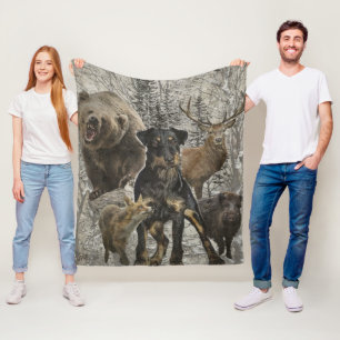 Jagdschrecker, Liebes Tier / Renbrad Fleecedecke