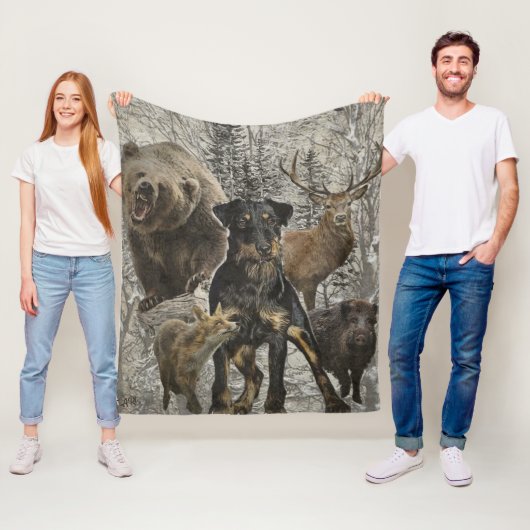 Jagdschrecker, Liebes Tier / Renbrad Fleecedecke (Beispiel)