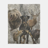 Jagdschrecker, Liebes Tier / Renbrad Fleecedecke (Vorderseite)