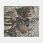 Jagdschrecker, Liebes Tier / Renbrad Fleecedecke (Vorderseite (Horizontal))