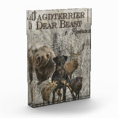 Jagdschrecker, Liebes Tier / Renbrad Paperweight Fotoblock (Links)