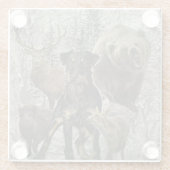 Jagdschrecker, Liebes Tier / Renbrad Paperweight P Glasuntersetzer (Rückseite)