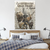 Jagdschrecker, Liebes Tier / Renbrad Paperweight P Leinwanddruck (Insitu (Schlafzimmer))