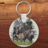 Jagdschrecker Sticker Button Schlüsselanhänger (Vorderseite)