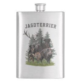 Jagdschrecker Sticker Button Schlüsselanhänger Kaf Flachmann