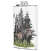 Jagdschrecker Sticker Button Schlüsselanhänger Kaf Flachmann (Links)