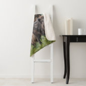 Jagdschrecker Sticker Outdoor Pillow Fleece Blanke Sherpadecke (Beispiel)