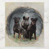 Jagdschrecker, tapferes Herz Weinetikett (Einzelnes Label)