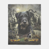 Jagdschrecker - vielseitiger Jagdhund Fleecedecke (Vorderseite)