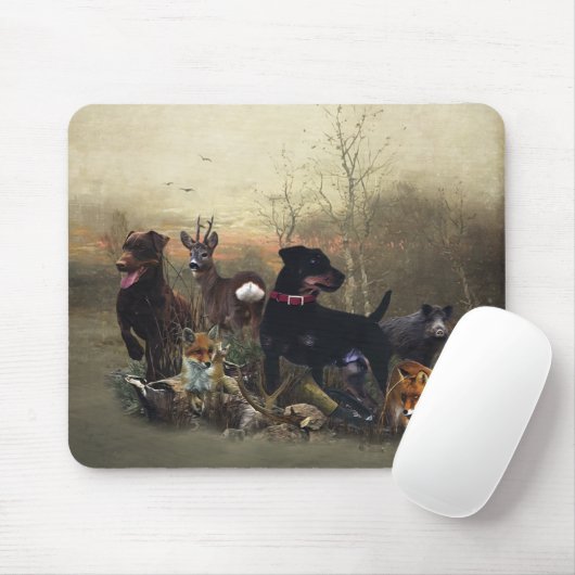 Jagdschrecker - vielseitiger Jagdhund Mousepad (Mit Mouse)
