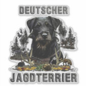 Jagdschrecker - vielseitiger Jagdhundeptiker Aufkleber (Vorderseite)