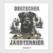 Jagdschrecker - vielseitiger Jagdhundeptiker Aufkleber (Blatt)