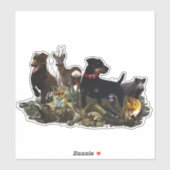 Jagdschrecker - vielseitiger Jagdhundeptiker Aufkleber (Blatt)