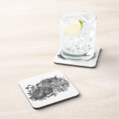 Jagdsteg mit Jagdhund Getränkeuntersetzer (Rechte Seite)