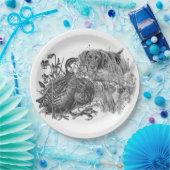 Jagdsteg mit Jagdhund Pappteller (Party)