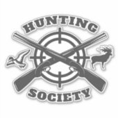 Jagdsticker Aufkleber (Vorderseite)