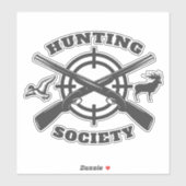 Jagdsticker Aufkleber (Blatt)