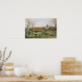 Jagdszene 2 poster (Küche)