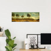 Jagdszene & Hafen - American Fine Art Poster (Heimbüro)