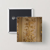 Jagdszene, hölzerner Panelling vom Speisen Button (Vorne & Hinten)