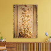 Jagdszene, Holztäfelung aus dem Essen Leinwanddruck (Insitu (Wohnzimmer))