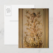 Jagdszene, Holztäfelung aus dem Esszimmer Postkarte (Vorne/Hinten)